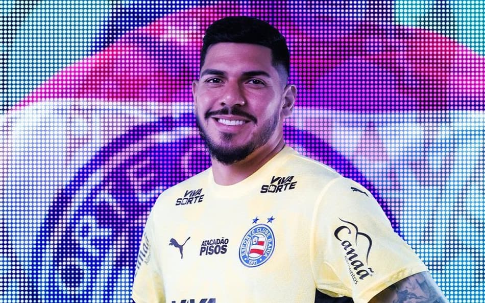 João Paulo é anunciado pelo Bahia (Foto: divulgação / EC Bahia)