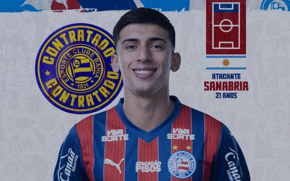 Bahia anuncia contratação do atacante Mateo Sanabria