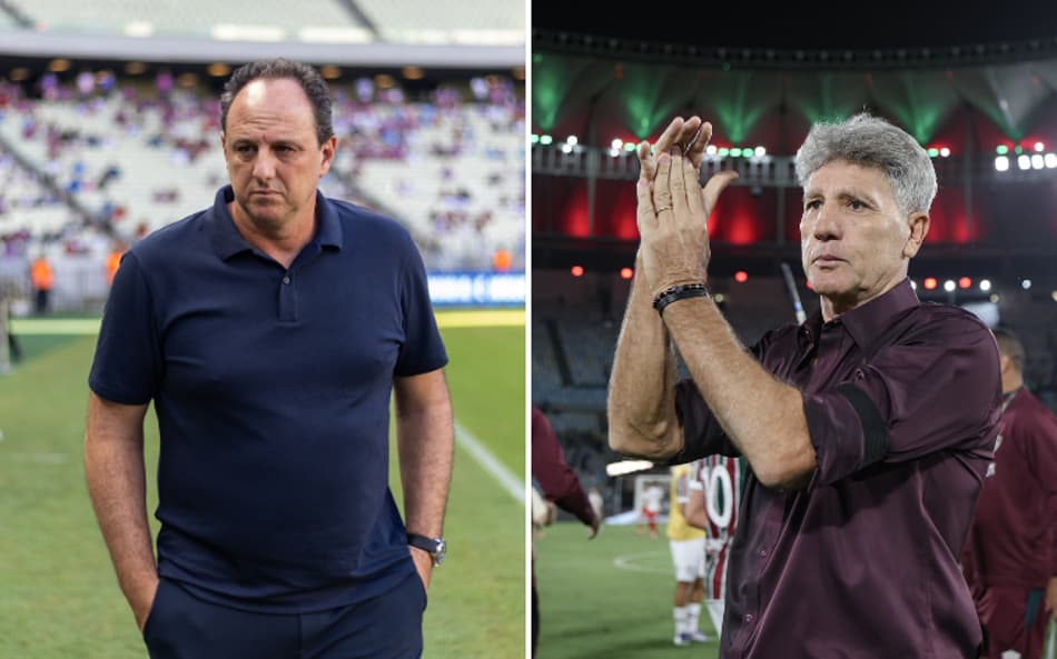 Rogério Ceni e Renato Gaúcho (Fotos: Baggio Rodrigues/AGIF e Marcelo Gonçalves/Fluminense)