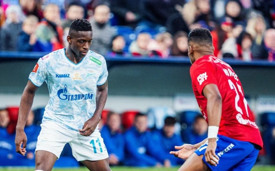 Luiz Henrique entrou no segundo tempo e converteu seu pênalti contra o CSKA (Reprodução: Zenit)
