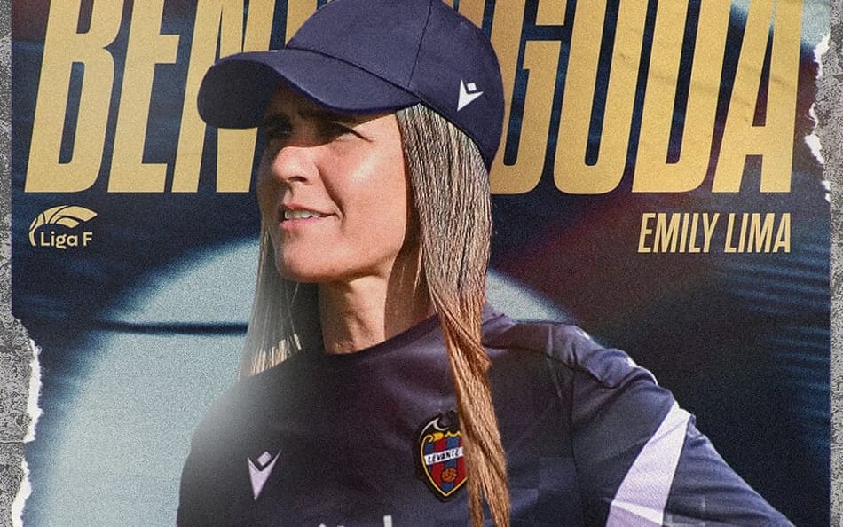 Emily Lima, brasileira que treina o Levante, da Espanha. (Foto: Levante/Divulgação)