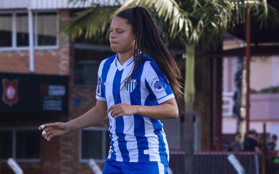 Brendha joga no Avaí, rival do Palmeiras na Copa do Brasil Feminina. (Foto: Lua Matias / Avaí F.C.)
