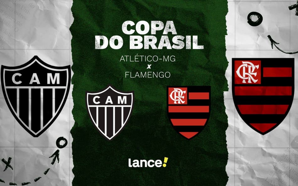 Onde assistir Atlético-MG x Flamengo pela Copa do Brasil (Arte / Lance)