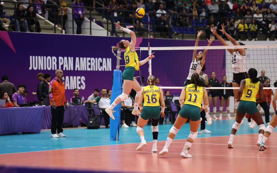 Seleção feminina de vôlei conquistou o ouro no Pan Júnior