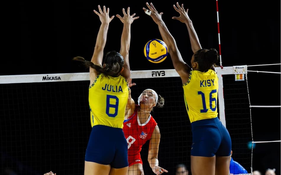 brasil 3 x 0 porto rico mundial de vôlei feminino
