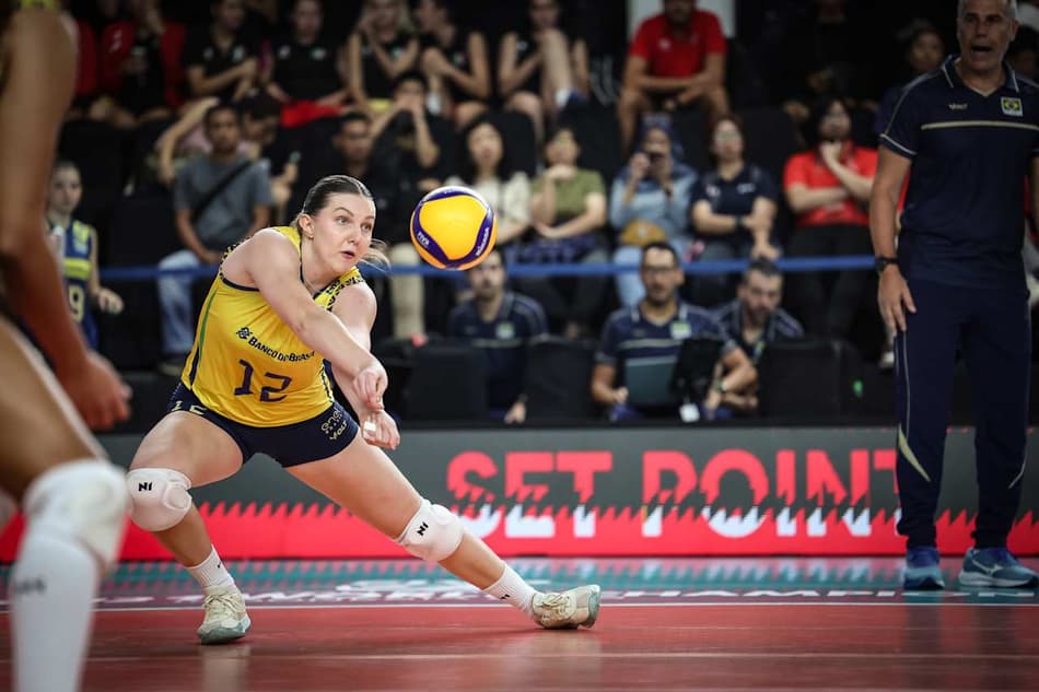 Brasil e Tailândia no Mundial Sub-21 de Vôlei feminino (Foto: Volleyball World)