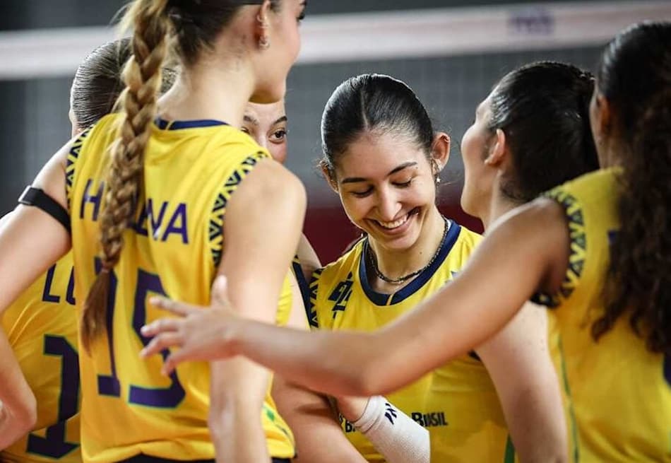 Brasil e Tailândia no Mundial Sub-21 de Vôlei feminino (Foto: Volleyball World)