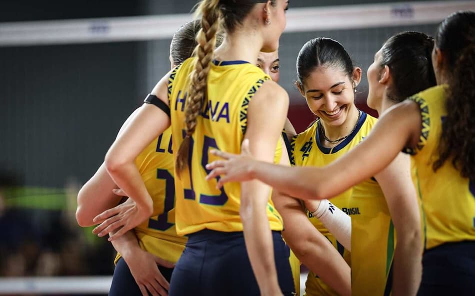 Brasil e Tailândia no Mundial Sub-21 de Vôlei feminino (Foto: Volleyball World)