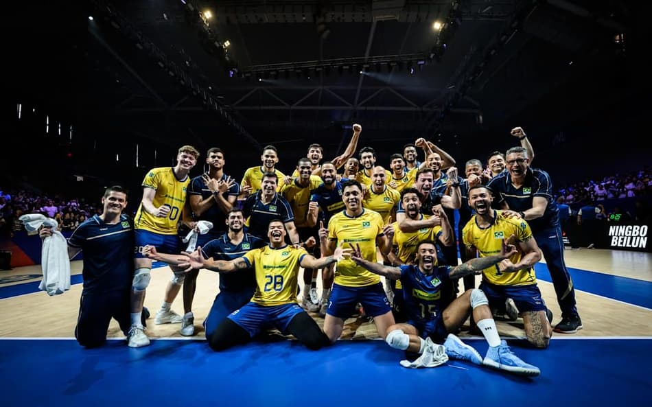 Brasil e Eslovênia se enfrentaram pelo terceiro lugar da VNL 2025 (Foto: Divulgação/Volleyball World)