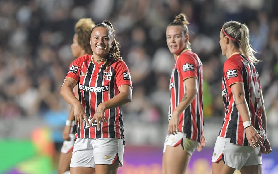 Camilinha abriu o placar no jogo São Paulo e Vasco, pela Copa do Brasil Feminina. (Foto: Staff Images/CBF)