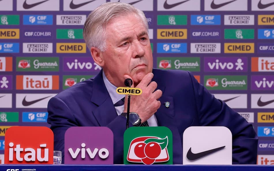 Carlo Ancelotti, técnico da Seleção Brasileira