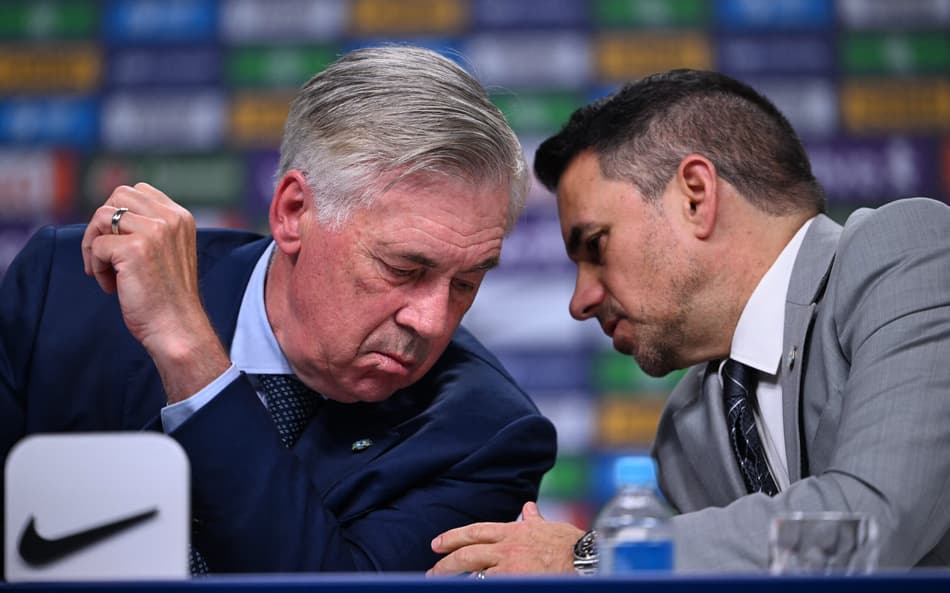 Carlo Ancelotti e Rodrigo Caetano