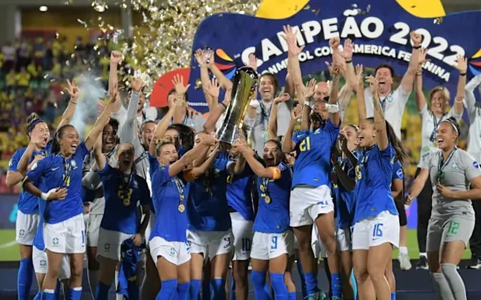 Brasil conquistou a Copa América Feminina 2022. (Foto: CBF/Divulgação)