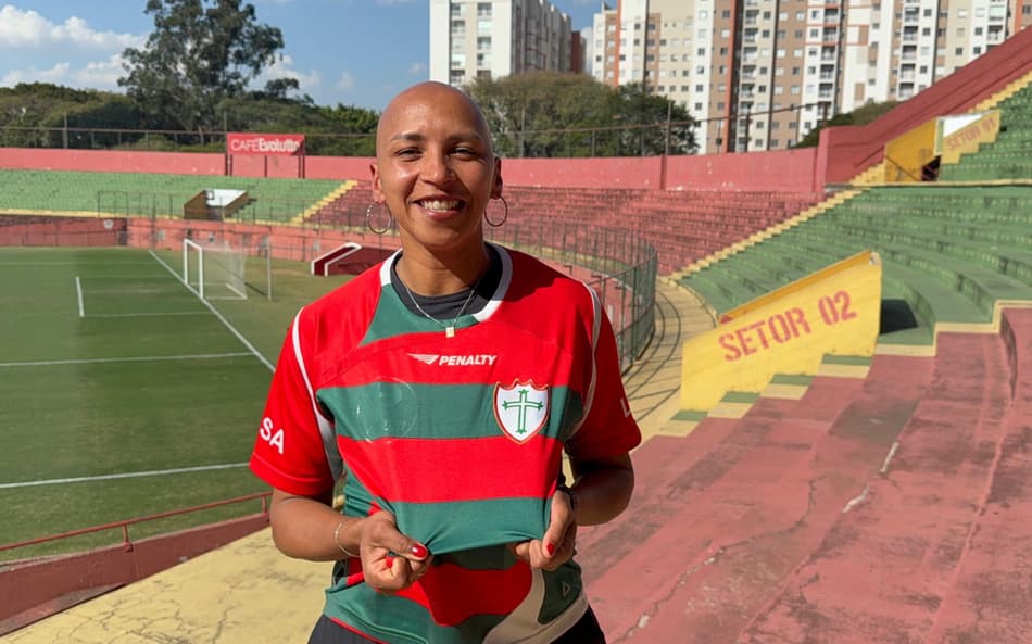 Dai Dias, ex-jogadora da Portuguesa, retorna ao Canindé. (Foto: Giselly Corrêa/Lance!)