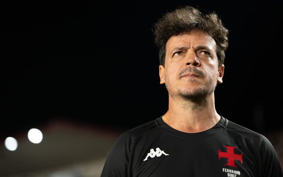 Diniz, técnico do Vasco, no jogo contra o Atlético-MG
