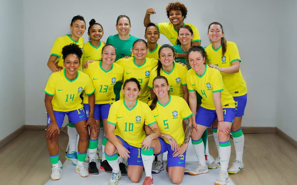 Seleção Feminina de Futsal se prepara para competição. (Foto: CBF/Divulgação)
