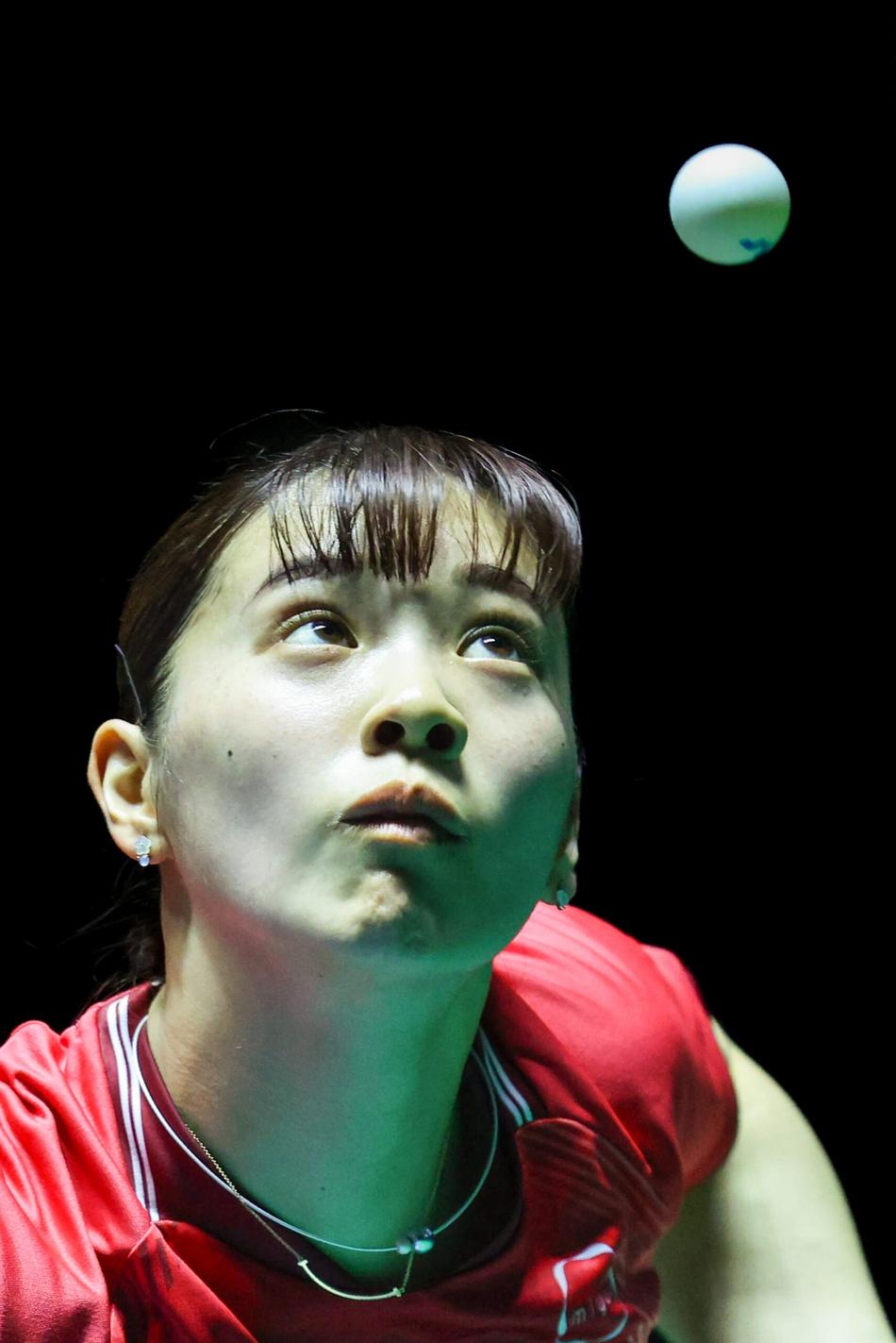 A concentração da japonesa Miyu Nagasaki, vice-campeã (Foto: Abelardo Mendes Jr/ CalderanoTM )