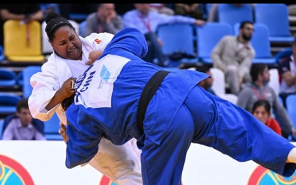 Bia Souza no Mundial de Budapeste, na Hungria (Divulgação)