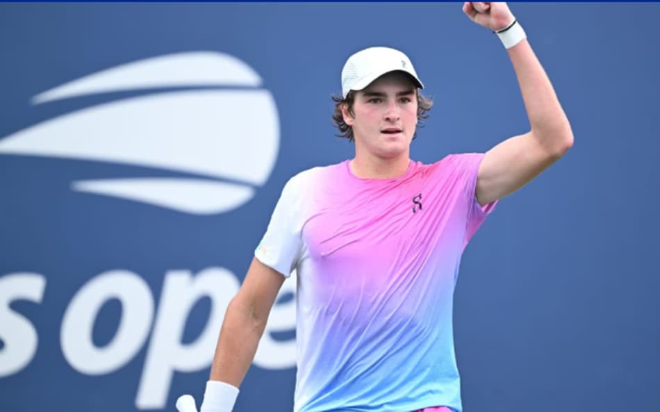 João Fonseca em foto de arquivo no US Open (Divulgação)