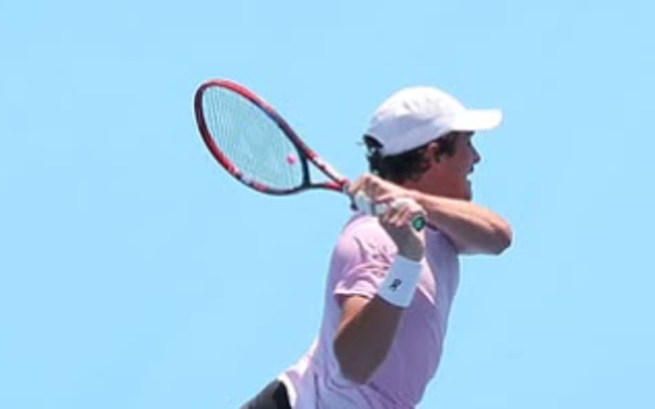 João Fonseca na vitória na estreia de Cincinnati (Andrew Eichenholz/ATP)