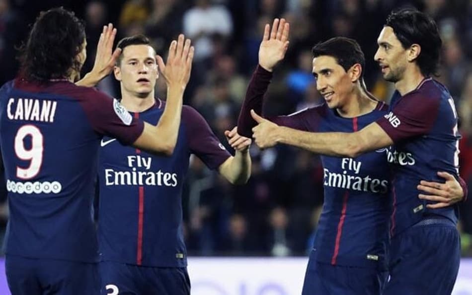 Cavani, Draxler, Di María e Pastore - PSG x Monaco