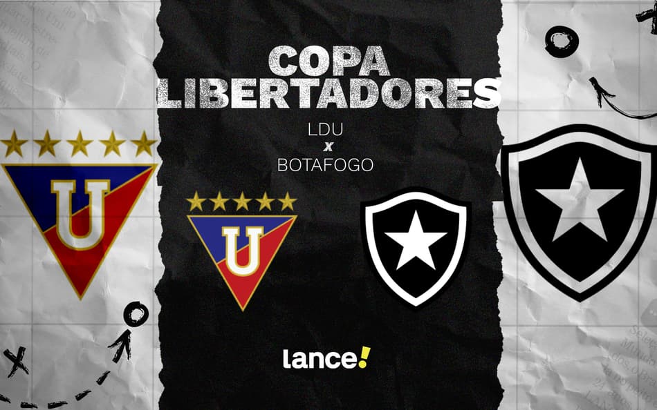 LDU e Botafogo decidem vaga nas quartas da Libertadores (Foto: Arte/Lance!)