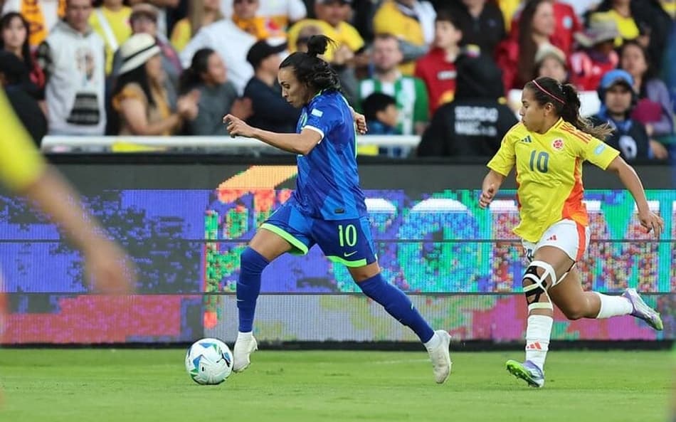 Marta na decisão da Copa América feminina (Foto: Lívia Villas Boas / CBF)