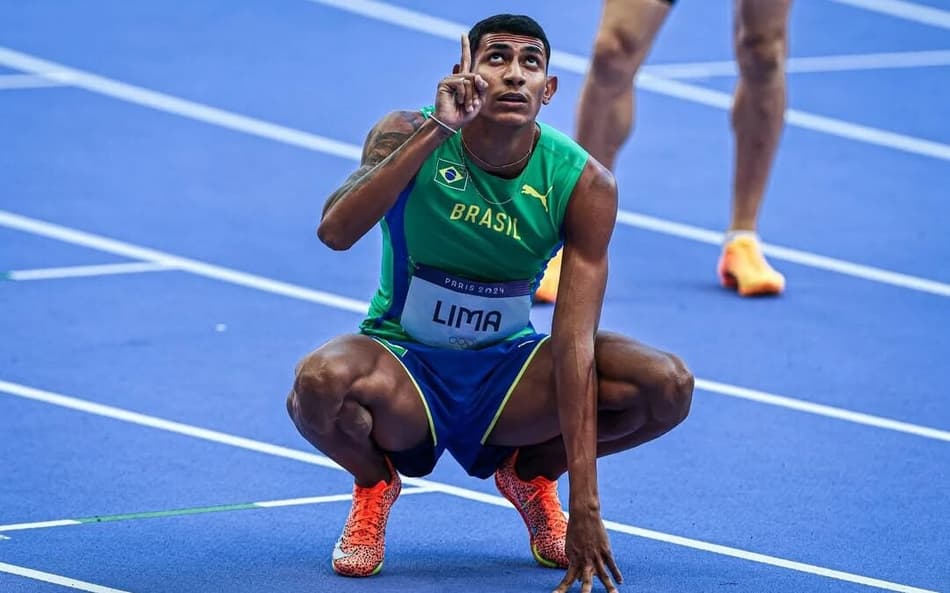 Matheus Lima após prova das Olimpíadas de Paris 2024 (Foto: Wander Roberto/COB)