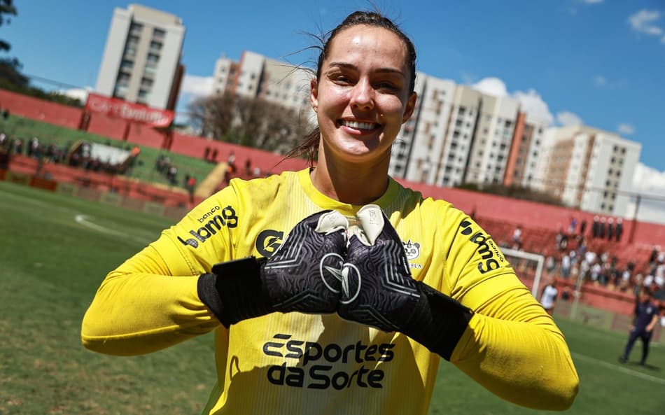 Goleira Nicole, do Corinthians, vive grande fase. (Foto: Rebeca Reis/ Staff Images Woman/ CBF)
