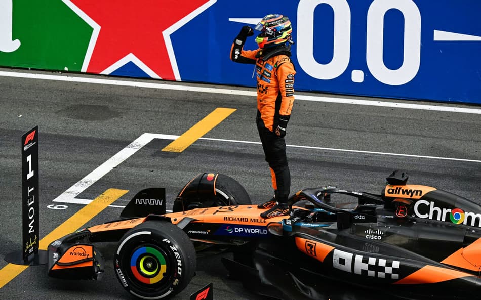 Oscar Piastri, da McLaren, no GP da Holanda na F1 2025 (Foto: NICOLAS TUCAT / AFP)