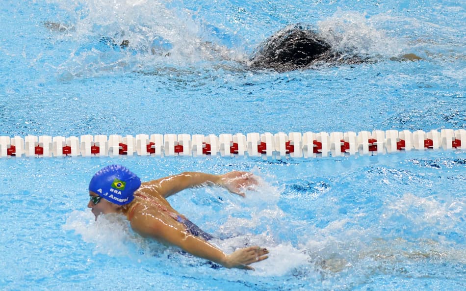 Ana Julia Amaral foi campeã do nado borboleta