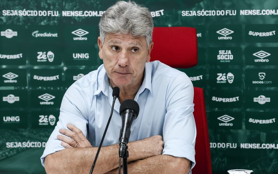 Renato Gaúcho, técnico do Fluminense, em coletiva de imprensa (Foto: Lucas Merçon/Fluminense)