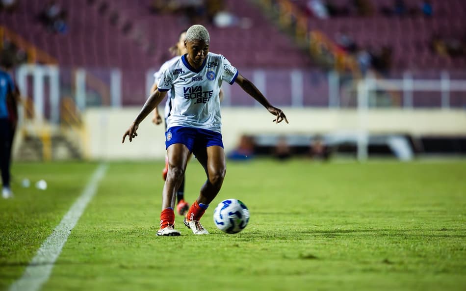 Rhaizza é a goleadora do Bahia na temporada. (Letícia Martins/EC Bahia)