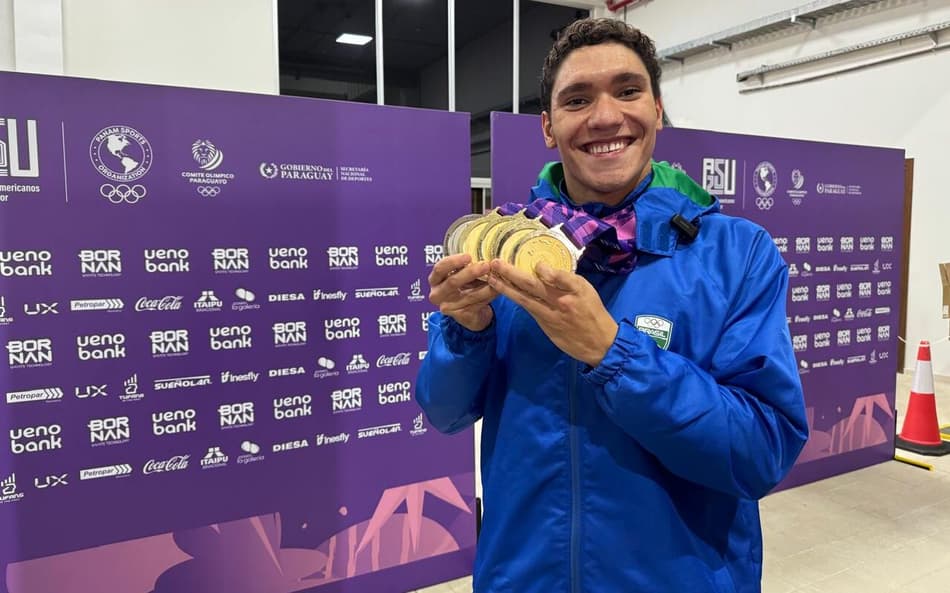 Stephan Steverink conquistou seis medalhas no Pan Júnior
