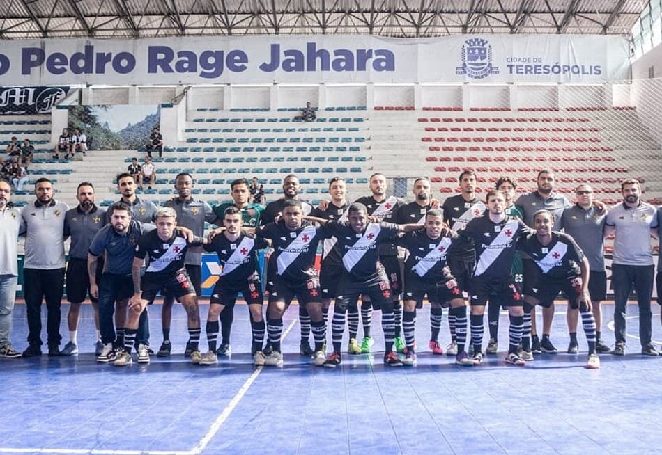 Equipe da Vasco no Campeonato Brasileiro de Futsal (Foto: Allan Pereira)