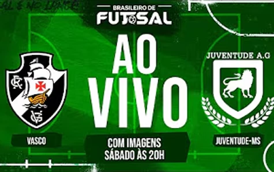 Vasco encara a Juventude-MS pelo Campeonato Brasileiro de Futsal (Foto: Arte Lance!)