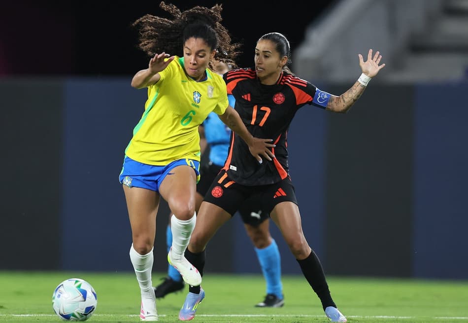 Yasmim jogou 90 minutos em Brasil x Colômbia. (Foto: Lívia Villas Boas / CBF)