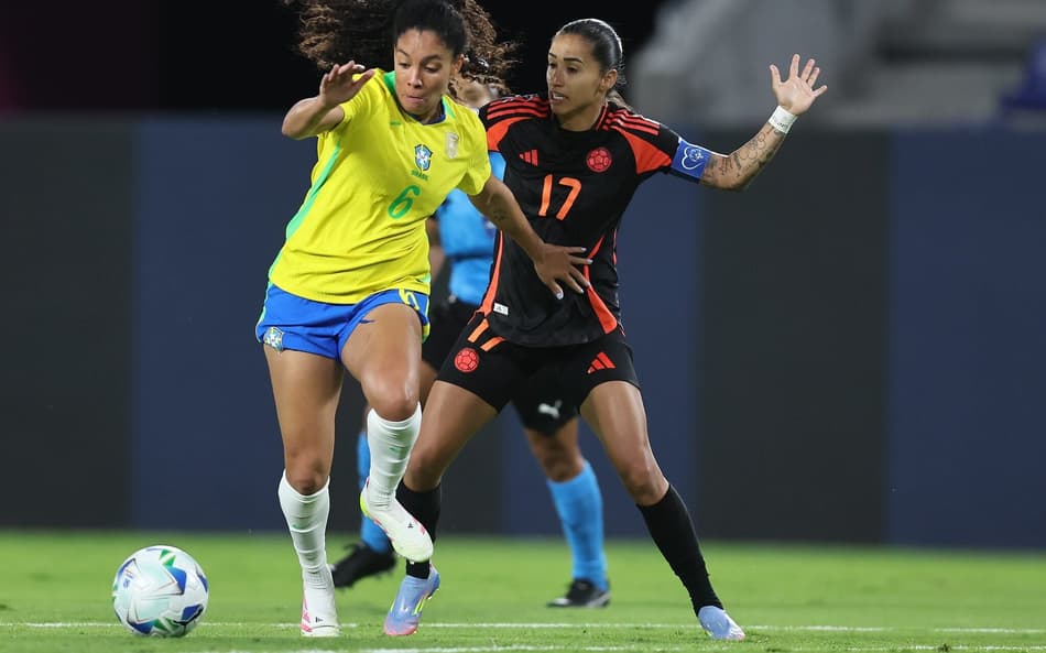 Yasmim jogou 90 minutos em Brasil x Colômbia. (Foto: Lívia Villas Boas / CBF)