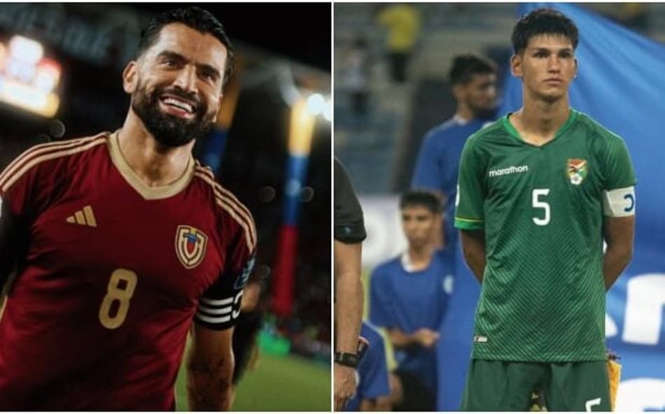 Rincón, pela Venezuela, e Marcelo Torres, pela Bolívia, disputam vaga na Copa do Mundo (Foto: Divulgação)