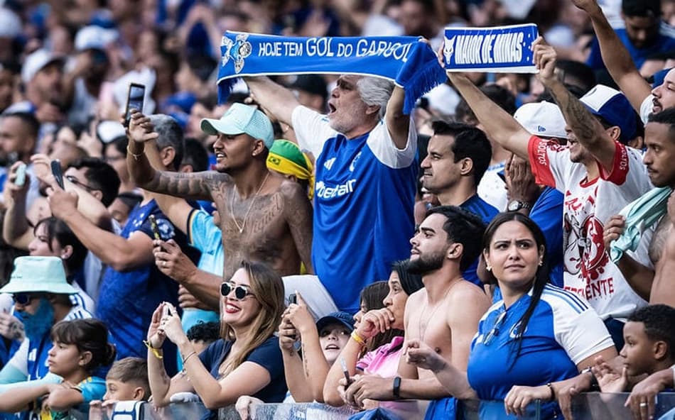 Torcida do Cruzeiro no Mineirão (Foto: Gustavo Aleixo/Cruzeiro)