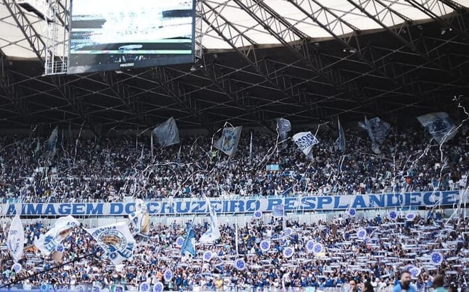 Torcida do Cruzeiro no Mineirão (Foto: Gustavo Martins/Cruzeiro)