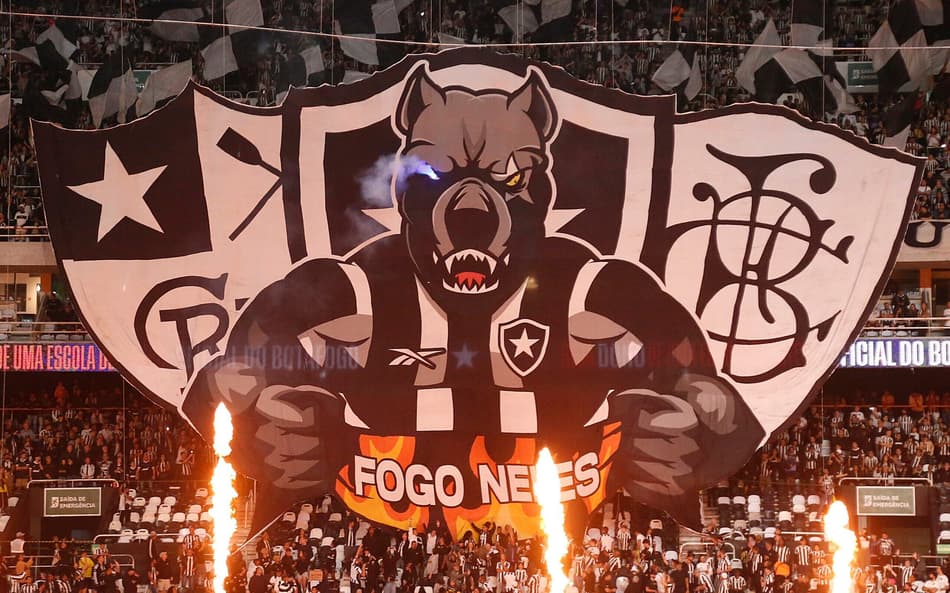 Torcida do Botafogo no Niton Santos (Foto: Vítor Silva/Botafogo)