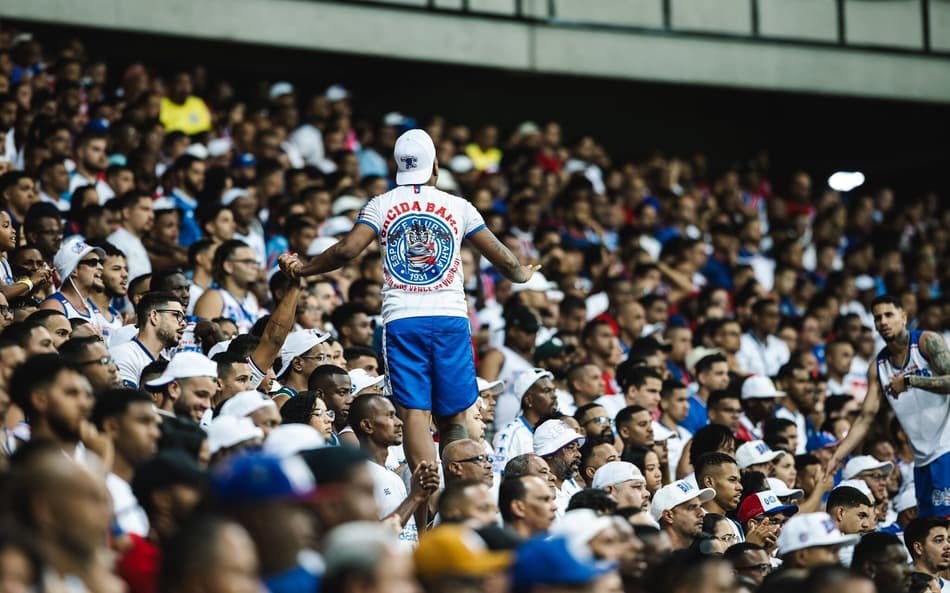Torcida do Bahia na Arena Fonte Nova (Foto: Letícia Martins / EC Bahia)
