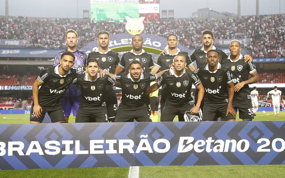 Time titular do Botafogo para jogo contra o São Paulo no Brasileirão