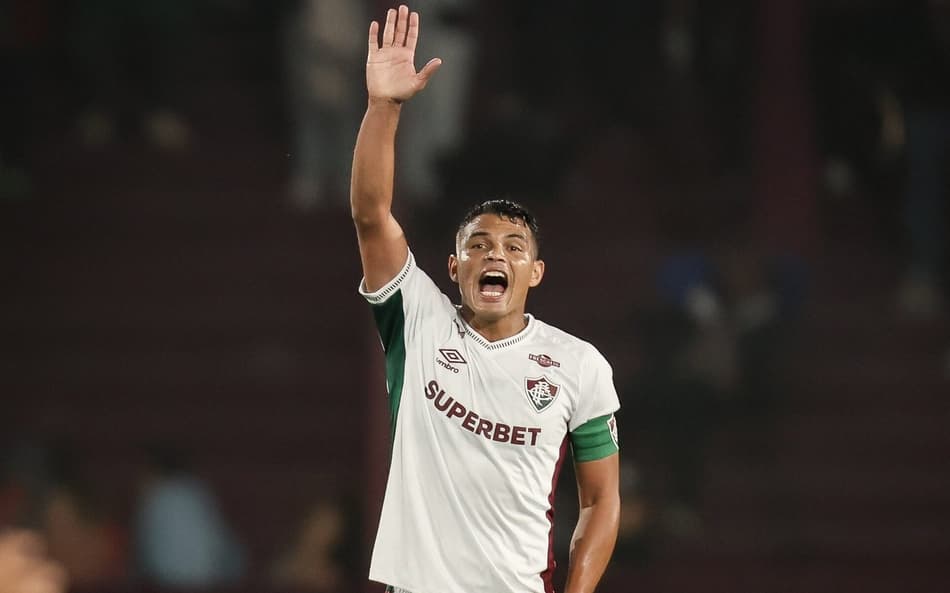 Thiago Silva em ação em Lanús x Fluminense (Foto: Marcelo Gonçalves/ Fluminense FC)