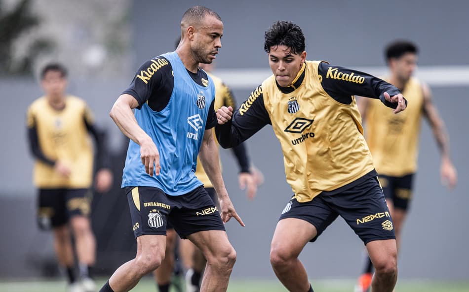 Santos treinou de olho no São Paulo (Foto: Raul Baretta/ Santos FC)