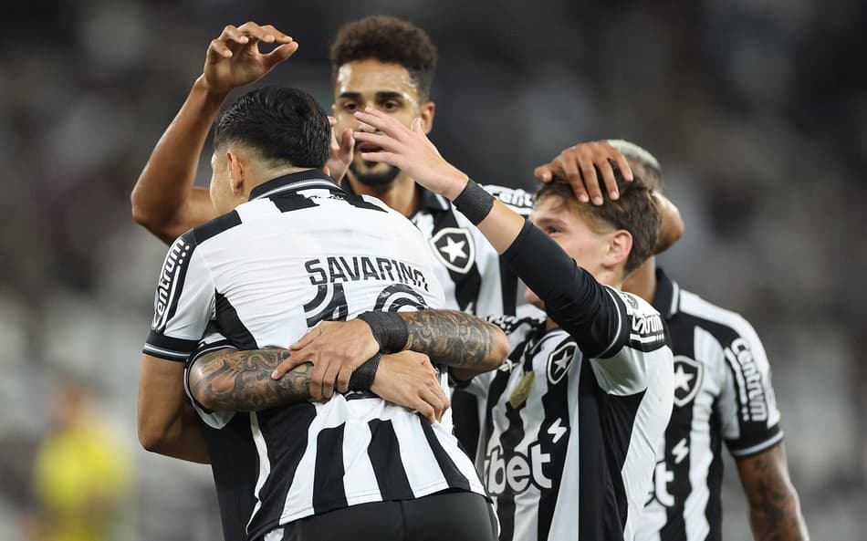 Botafogo comemorando gol no empate com o Mirassol (Foto: Vítor Silva/Botafogo)