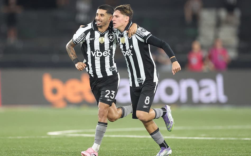 Santi Rodríguez e Montoro fizeram jogada do gol do Botafogo (Foto: Vítor Silva/Botafogo)