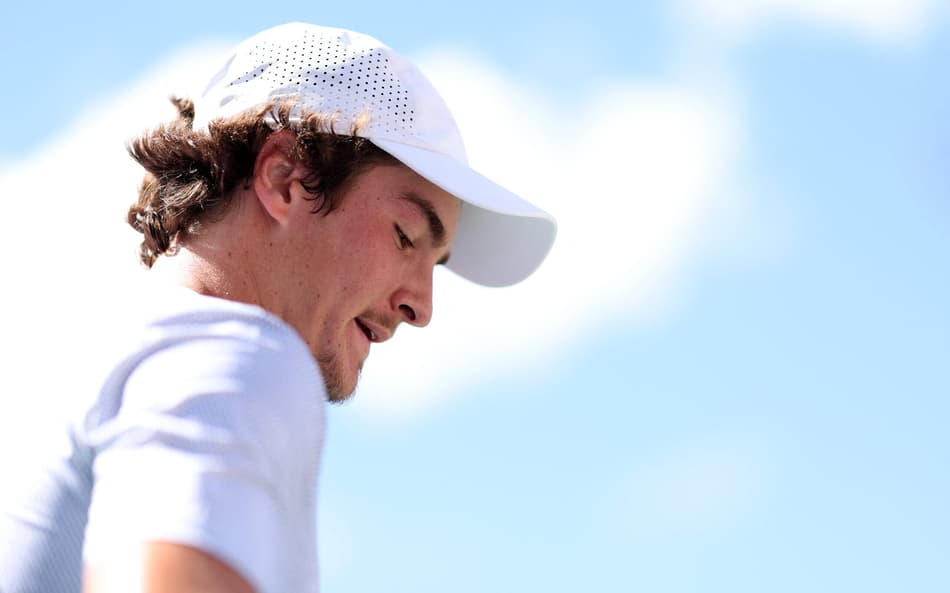 João Fonseca na derrota para o tcheco Tomas Machac no US Open (FOto: ELSA / GETTY IMAGES NORTH AMERICA / Getty Images via AFP)