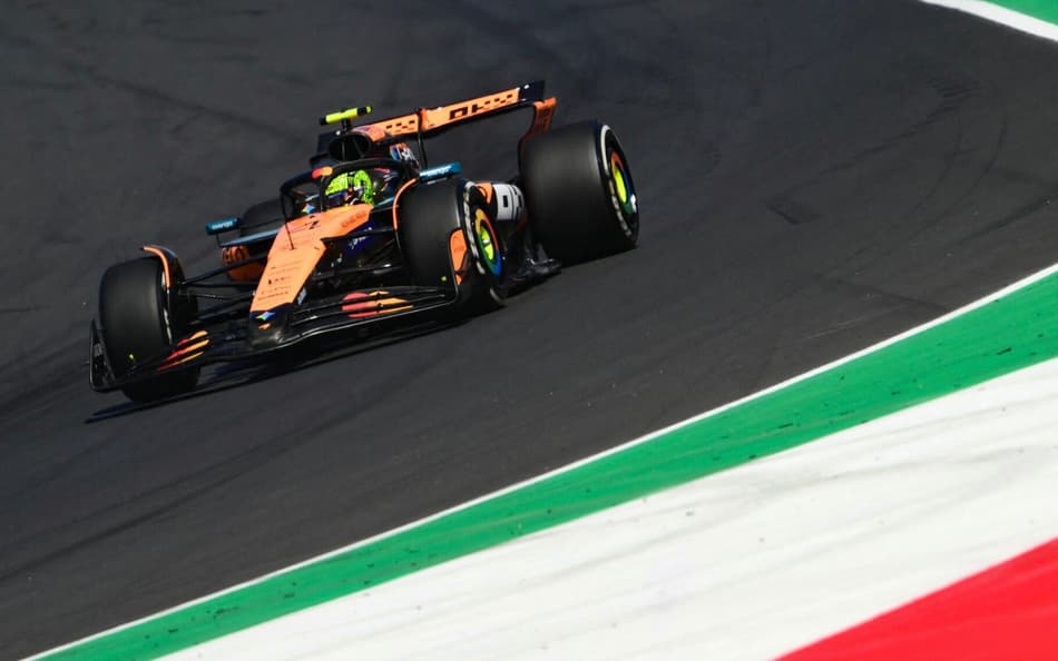 Lando Norris no terceiro treino livre do GP da Itália (Foto: Marco Bertorello / AFP)